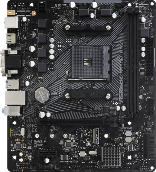 ASRock B550M-HDV mATX Motherboard for AMD AM4 CPUs
