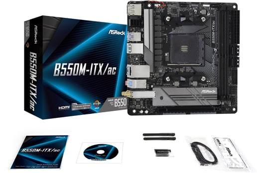 ASRock B550M-ITX/ac ITX Motherboard for AMD Socket AM4 CPUs