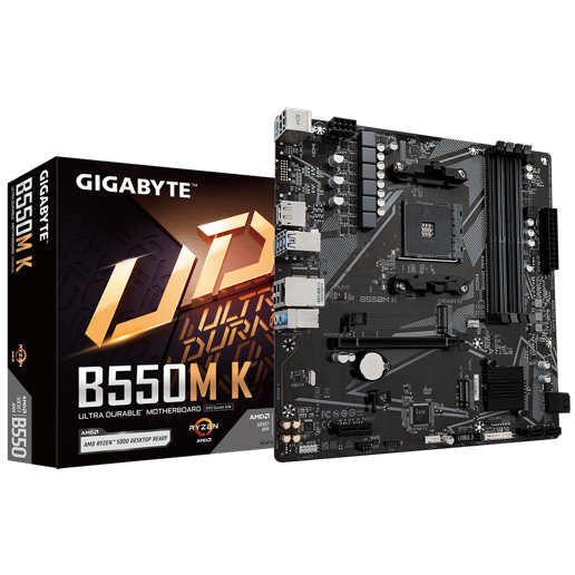 Gigabyte B550M K mATX Motherboard for AMD AM4 CPUs