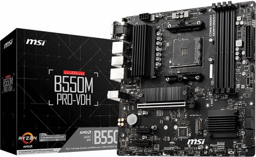 MSI B550M PRO-VDH mATX Motherboard for AMD AM4 CPUs