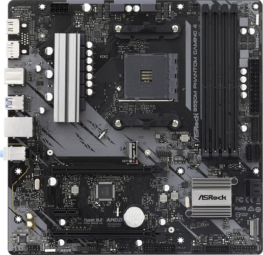 ASRock B550M Phantom Gaming 4 mATX Motherboard for AMD AM4 CPUs