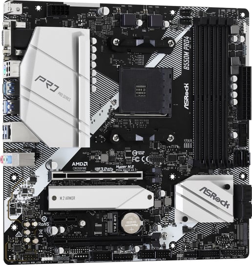 ASRock B550M Pro4 mATX Motherboard for AMD AM4 CPUs