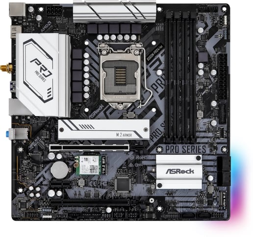 ASRock B560M Pro4/ac mATX Motherboard for Intel LGA1200 CPUs