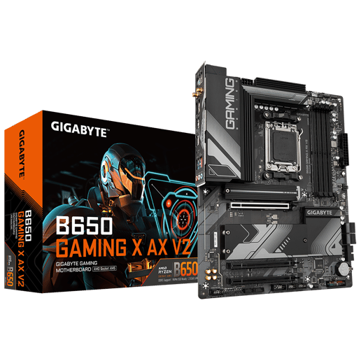 Gigabyte B650 GAMING X AX V2 ATX Motherboard for AMD Socket AM5 CPUs