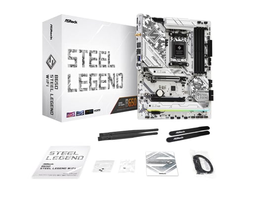 ASRock B650 Steel Legend WiFi ATX Motherboard for AMD Socket AM5 CPUs