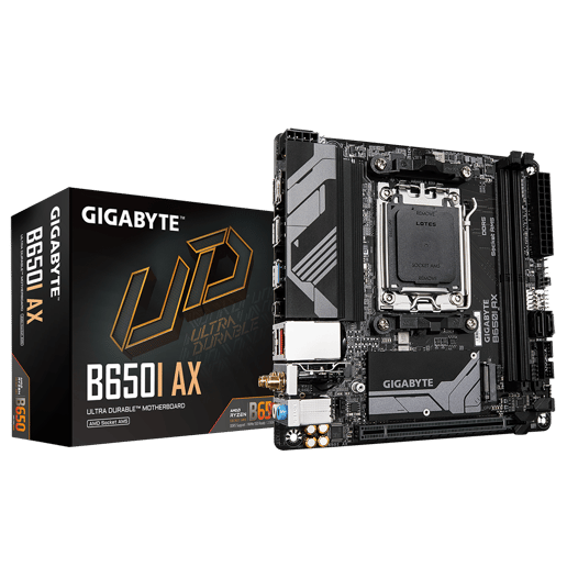 Gigabyte B650I AX ITX Motherboard for AMD Socket AM5 CPUs