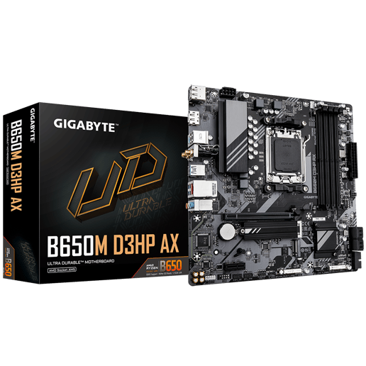 Gigabyte B650M D3HP AX mATX Motherboard for AMD Socket AM5 CPUs