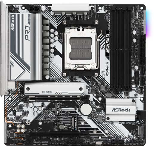 ASRock B650M Pro RS mATX Motherboard for AMD Socket AM5 CPUs