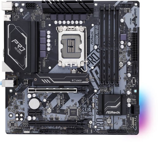 ASRock B660M Pro RS mATX Motherboard for Intel LGA1700 CPUs