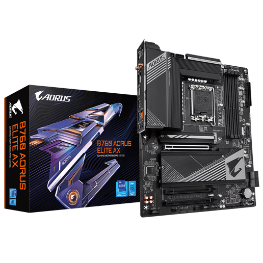 Gigabyte B760 AORUS ELITE AX ATX Motherboard for Intel LGA1700 CPUs