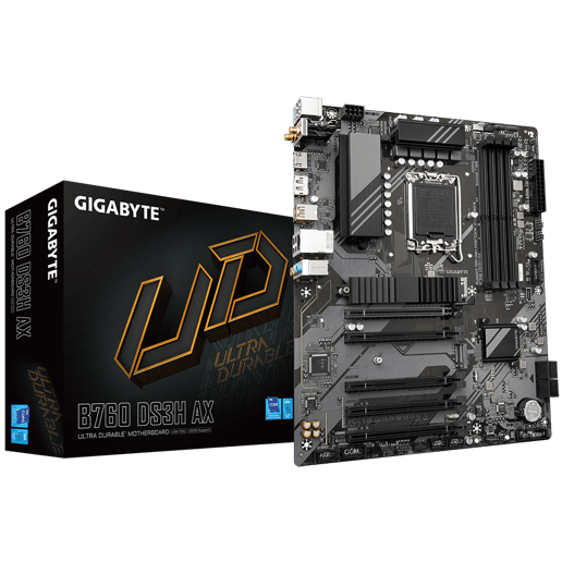 Gigabyte B760 DS3H AX ATX Motherboard for Intel LGA1700 CPUs