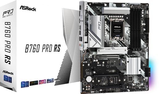 ASRock B760 Pro RS ATX Motherboard for Intel Socket 1700 CPUs