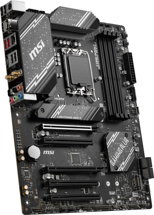 MSI B760 Gaming Plus Wi-Fi ATX Motherboard for Intel LGA1700 CPUs