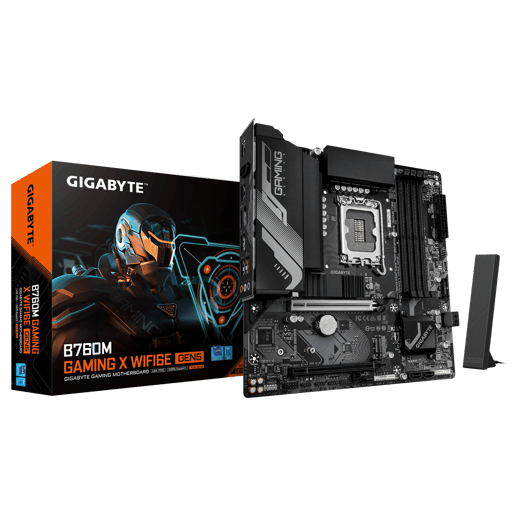 Gigabyte B760M GAMING X WIFI6E GEN5 mATX Motherboard for Intel Socket 1700 CPUs