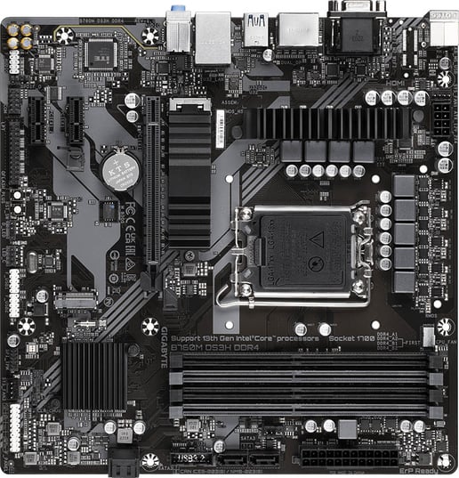 Gigabyte B760M DS3H DDR4 mATX Motherboard for Intel Socket 1700 CPUs
