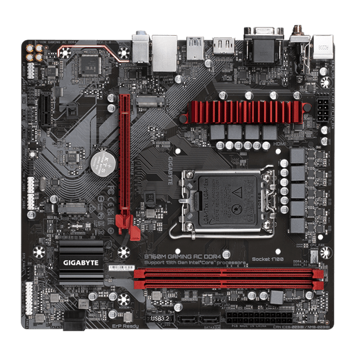 Gigabyte B760M GAMING AC DDR4 mATX Motherboard for Intel LGA1700 CPUs