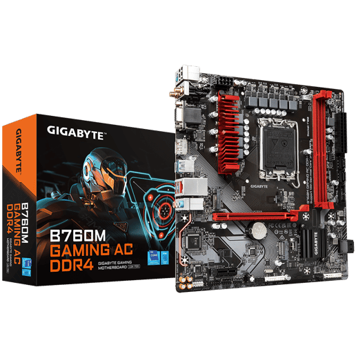 Gigabyte B760M GAMING AC DDR4 mATX Motherboard for Intel LGA1700 CPUs