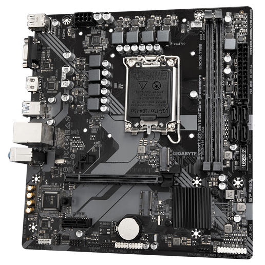 Gigabyte B760M H DDR4 mATX Motherboard for Intel LGA1700 CPUs