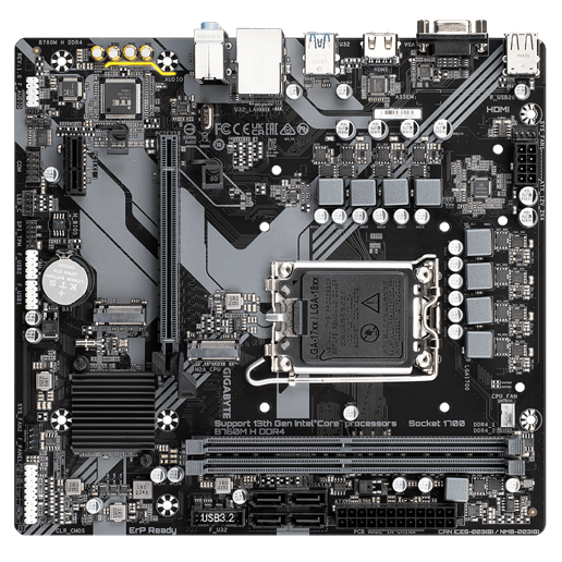 Gigabyte B760M H DDR4 mATX Motherboard for Intel LGA1700 CPUs