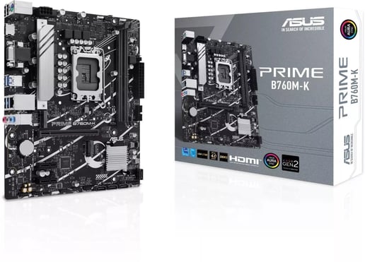 ASUS Prime B760M-K mATX Motherboard for Intel LGA1700 CPUs