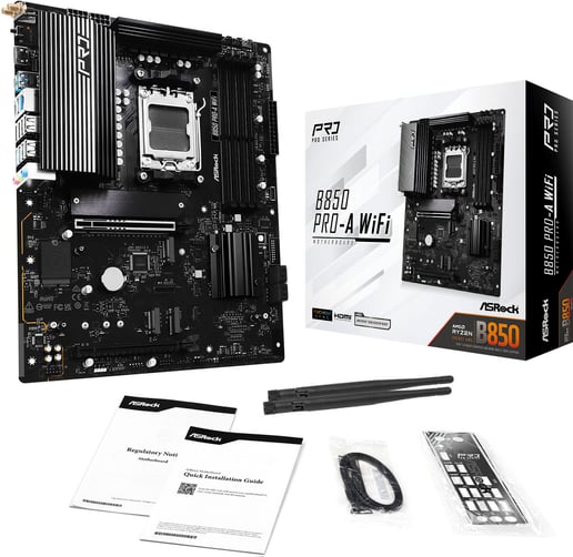 ASRock B850 Pro-A WiFi ATX Motherboard for AMD AM5 CPUs