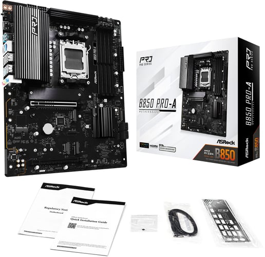 ASRock B850 Pro-A ATX Motherboard for AMD AM5 CPUs