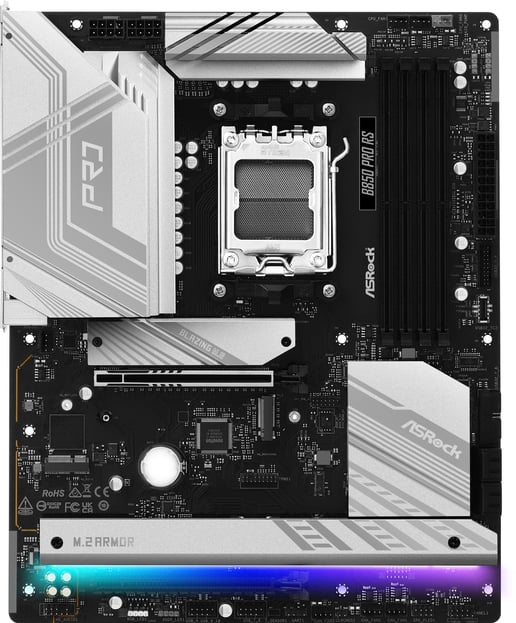 ASRock B850 Pro RS ATX Motherboard for AMD AM5 CPUs