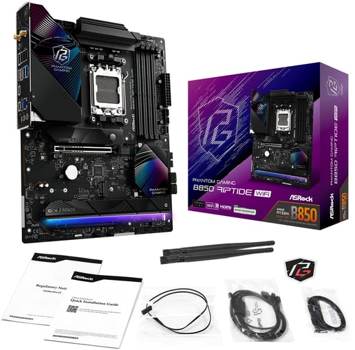 ASRock B850 Riptide WiFi ATX Motherboard for AMD AM5 CPUs