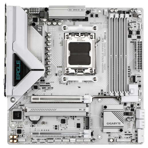 Gigabyte B850M EAGLE WIFI6E ICE mATX Motherboard for AMD Socket AM5 CPUs
