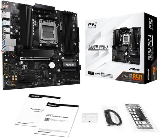 ASRock B850M Pro-A mATX Motherboard for AMD AM5 CPUs