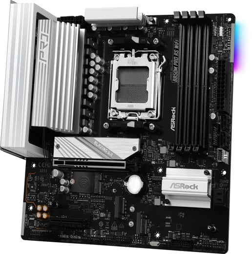 ASRock B850M Pro RS WiFi mATX Motherboard for AMD AM5 CPUs