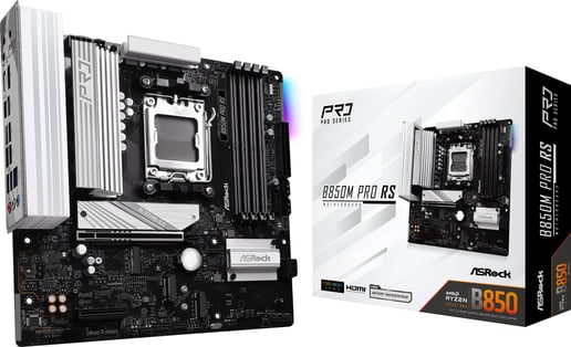 ASRock B850M Pro RS mATX Motherboard for AMD AM5 CPUs