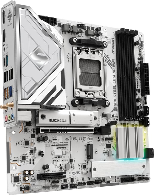 ASRock B850M Steel Legend WiFi mATX Motherboard for AMD AM5 CPUs