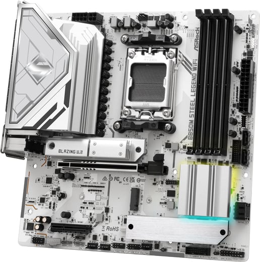 ASRock B850M Steel Legend WiFi mATX Motherboard for AMD AM5 CPUs