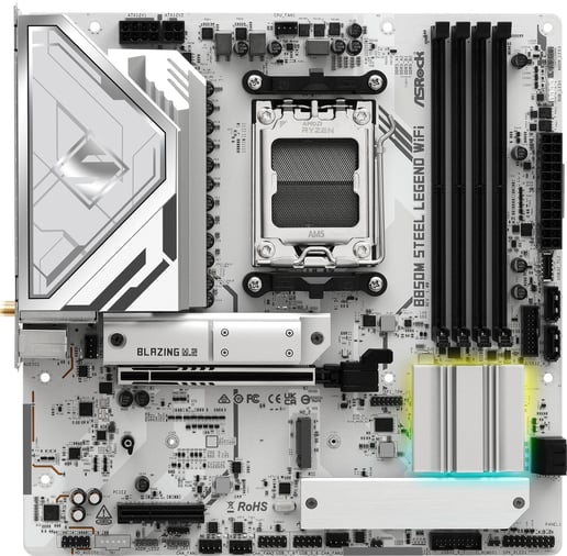ASRock B850M Steel Legend WiFi mATX Motherboard for AMD AM5 CPUs