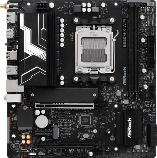 ASRock B850M-X WIFI R2.0 mATX Motherboard for AMD AM5 CPUs