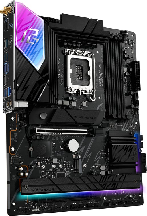 ASRock B860 Lightning WiFi ATX Motherboard for Intel LGA1851 CPUs