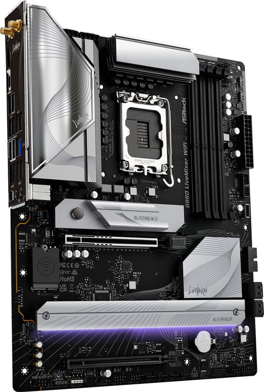 ASRock B860 LiveMixer WiFi ATX Motherboard for Intel LGA1851 CPUs