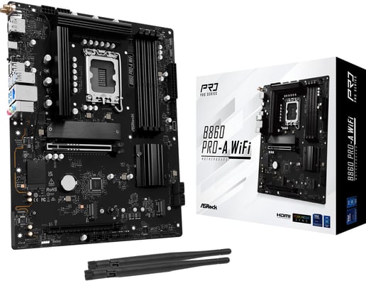 ASRock B860 Pro-A WiFi ATX Motherboard for Intel LGA1851 CPUs