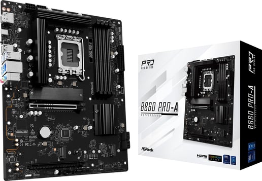 ASRock B860 Pro-A ATX Motherboard for Intel LGA1851 CPUs