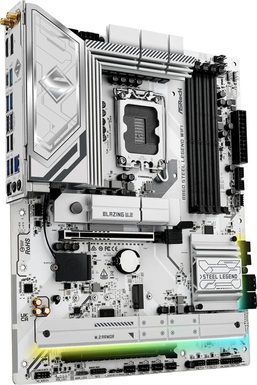 ASRock B860 Steel Legend WiFi ATX Motherboard for Intel LGA1851 CPUs