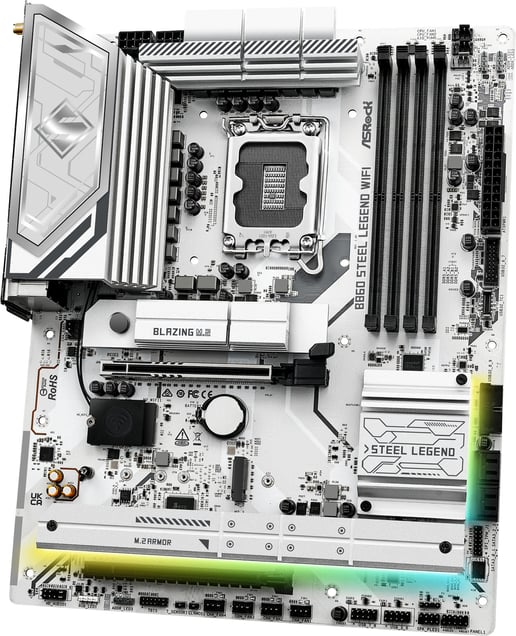 ASRock B860 Steel Legend WiFi ATX Motherboard for Intel LGA1851 CPUs