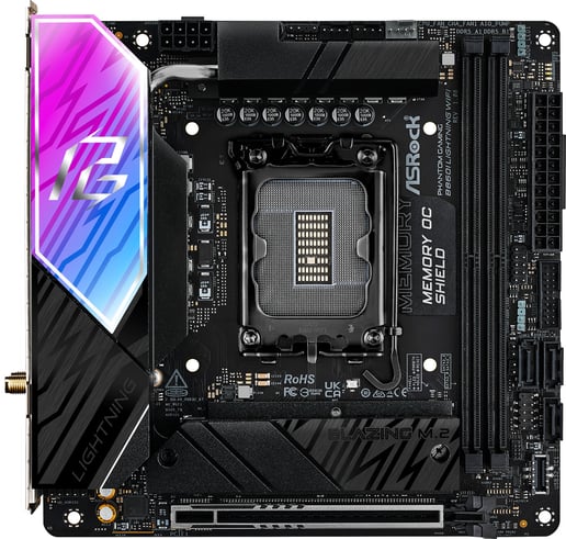 ASRock B860I Lightning WiFi ITX Motherboard for Intel LGA1851 CPUs