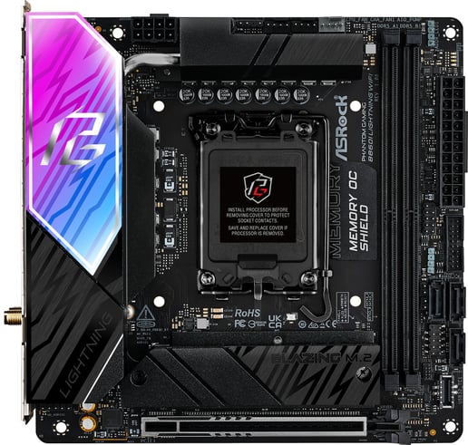 ASRock B860I Lightning WiFi ITX Motherboard for Intel LGA1851 CPUs