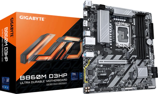 Gigabyte B860M D3HP mATX Motherboard for Intel LGA1851 CPUs