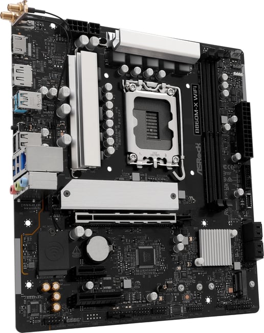 ASRock B860M-X WiFi mATX Motherboard for Intel LGA1851 CPUs