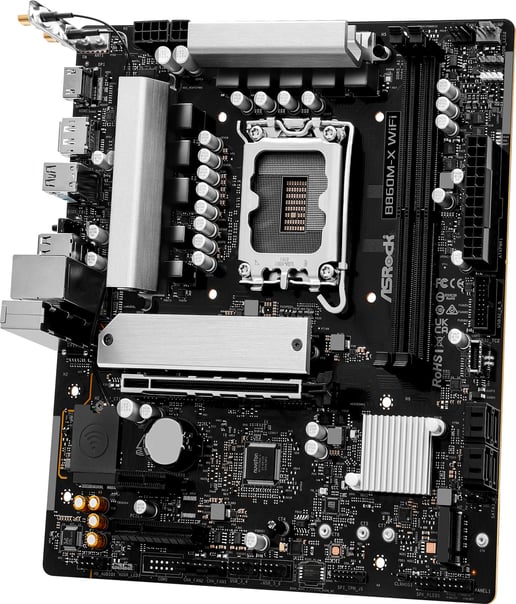 ASRock B860M-X WiFi mATX Motherboard for Intel LGA1851 CPUs