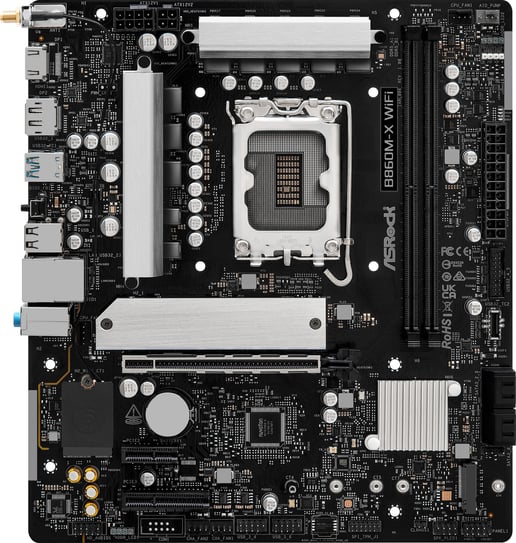 ASRock B860M-X WiFi mATX Motherboard for Intel LGA1851 CPUs