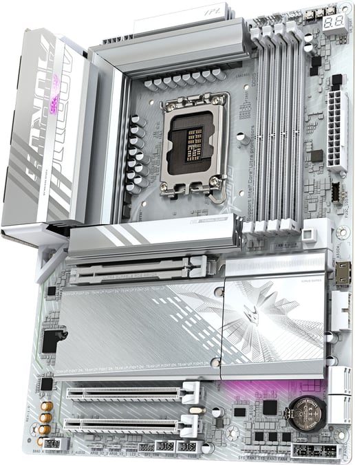 Gigabyte B860 AORUS ELITE WIFI7 ICE ATX Motherboard for Intel LGA1851 CPUs