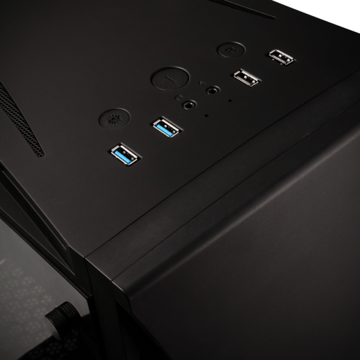 BitFenix Aurora Mid Tower Gaming Case - Black 